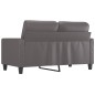 vidaXL Sofá de 2 plazas de cuero sintético gris 120 cm vidaXL Sofá de 2 plazas de cuero sintético gris 120 cm