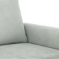 vidaXL Juego de sofás con cojines 4 piezas terciopelo gris claro vidaXL Juego de sofás con cojines 4 piezas terciopelo gris claro