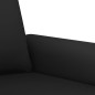 vidaXL Juego de sofás con cojines 3 piezas terciopelo negro vidaXL Juego de sofás con cojines 3 piezas terciopelo negro