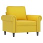 vidaXL Juego de sofás con cojines 3 piezas terciopelo amarillo vidaXL Juego de sofás con cojines 3 piezas terciopelo amarillo