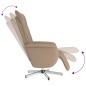 vidaXL Sillón reclinable con reposapiés cuero sintético capuchino vidaXL Sillón reclinable con reposapiés cuero sintético capuchino