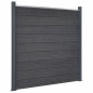 vidaXL Juego de paneles de valla WPC gris 180x186 cm vidaXL Juego de paneles de valla WPC gris 180x186 cm
