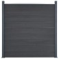 vidaXL Juego de paneles de valla WPC gris 353x186 cm vidaXL Juego de paneles de valla WPC gris 353x186 cm