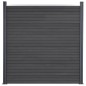 vidaXL Juego de paneles de valla WPC gris 353x186 cm vidaXL Juego de paneles de valla WPC gris 353x186 cm