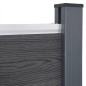 vidaXL Juego de paneles de valla WPC gris 353x186 cm vidaXL Juego de paneles de valla WPC gris 353x186 cm