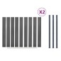 vidaXL Juego de paneles de valla WPC gris 353x186 cm vidaXL Juego de paneles de valla WPC gris 353x186 cm