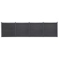 vidaXL Juego de paneles de valla WPC gris 699x186 cm vidaXL Juego de paneles de valla WPC gris 699x186 cm