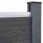 vidaXL Juego de paneles de valla WPC gris 699x186 cm vidaXL Juego de paneles de valla WPC gris 699x186 cm