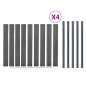 vidaXL Juego de paneles de valla WPC gris 699x186 cm vidaXL Juego de paneles de valla WPC gris 699x186 cm