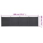 vidaXL Juego de paneles de valla WPC gris 699x186 cm vidaXL Juego de paneles de valla WPC gris 699x186 cm