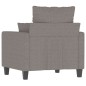 vidaXL Sillón de tela gris taupé 60 cm vidaXL Sillón de tela gris taupé 60 cm