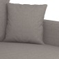vidaXL Sillón de tela gris taupé 60 cm vidaXL Sillón de tela gris taupé 60 cm
