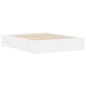 vidaXL Estructura de cama madera de ingeniería blanco 150x200 cm vidaXL Estructura de cama madera de ingeniería blanco 150x200 cm