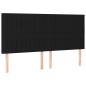 vidaXL Cama box spring con colchón tela negro 180x200 cm vidaXL Cama box spring con colchón tela negro 180x200 cm