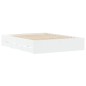 vidaXL Estructura de cama madera de ingeniería blanco 150x200 cm vidaXL Estructura de cama madera de ingeniería blanco 150x200 cm