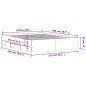 vidaXL Estructura de cama madera de ingeniería blanco 150x200 cm vidaXL Estructura de cama madera de ingeniería blanco 150x200 cm