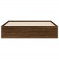 vidaXL Cama con cajones madera de ingeniería marrón roble 150x200 cm vidaXL Cama con cajones madera de ingeniería marrón roble 150x200 cm