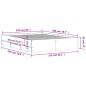 vidaXL Cama con cajones madera de ingeniería marrón roble 150x200 cm vidaXL Cama con cajones madera de ingeniería marrón roble 150x200 cm