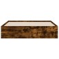 vidaXL Cama con cajones madera de ingeniería roble ahumado 150x200 cm vidaXL Cama con cajones madera de ingeniería roble ahumado 150x200 cm