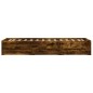 vidaXL Cama con cajones madera de ingeniería roble ahumado 90x200 cm vidaXL Cama con cajones madera de ingeniería roble ahumado 90x200 cm