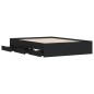vidaXL Cama con cajones madera de ingeniería negro 135x190 cm vidaXL Cama con cajones madera de ingeniería negro 135x190 cm
