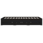 vidaXL Cama con cajones madera de ingeniería negro 135x190 cm vidaXL Cama con cajones madera de ingeniería negro 135x190 cm