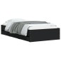 vidaXL Cama con cajones madera de ingeniería negro 90x190 cm vidaXL Cama con cajones madera de ingeniería negro 90x190 cm