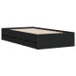 vidaXL Cama con cajones madera de ingeniería negro 90x190 cm vidaXL Cama con cajones madera de ingeniería negro 90x190 cm