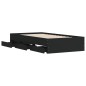 vidaXL Cama con cajones madera de ingeniería negro 90x190 cm vidaXL Cama con cajones madera de ingeniería negro 90x190 cm