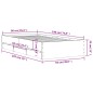 vidaXL Cama con cajones madera de ingeniería negro 90x190 cm vidaXL Cama con cajones madera de ingeniería negro 90x190 cm