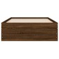 vidaXL Cama con cajones madera de ingeniería marrón roble 75x190 cm vidaXL Cama con cajones madera de ingeniería marrón roble 75x190 cm