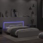 vidaXL Estructura de cama cabecero y luces LED blanca 160x200 cm vidaXL Estructura de cama cabecero y luces LED blanca 160x200 cm