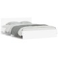vidaXL Estructura de cama cabecero y luces LED blanca 160x200 cm vidaXL Estructura de cama cabecero y luces LED blanca 160x200 cm