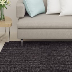 vidaXL Alfombra de sisal natural negro 66x250 cm