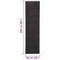vidaXL Alfombra de sisal natural negro 66x250 cm vidaXL Alfombra de sisal natural negro 66x250 cm