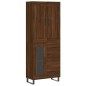 vidaXL Aparador alto madera contrachapada marrón roble 69,5x34x180 cm vidaXL Aparador alto madera contrachapada marrón roble 69,5x34x180 cm