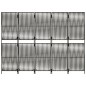 vidaXL Biombo de 5 paneles ratán sintético gris vidaXL Biombo de 5 paneles ratán sintético gris