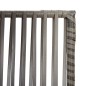 vidaXL Biombo de 5 paneles ratán sintético gris vidaXL Biombo de 5 paneles ratán sintético gris