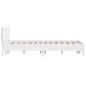vidaXL Estructura de cama con cabecero y luces LED blanco 120x190 cm vidaXL Estructura de cama con cabecero y luces LED blanco 120x190 cm