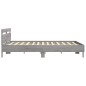 vidaXL Cama con cabecero madera de ingeniería gris Sonoma 180x200 cm vidaXL Cama con cabecero madera de ingeniería gris Sonoma 180x200 cm