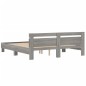 vidaXL Cama con cabecero madera de ingeniería gris Sonoma 180x200 cm vidaXL Cama con cabecero madera de ingeniería gris Sonoma 180x200 cm