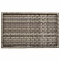 vidaXL Mesa con bandeja plegable ratán sintético gris 65x40x75 cm vidaXL Mesa con bandeja plegable ratán sintético gris 65x40x75 cm