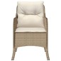 vidaXL Sillones de jardín con cojines 2 uds ratán sintético beige vidaXL Sillones de jardín con cojines 2 uds ratán sintético beige