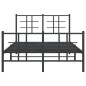 vidaXL Estructura de cama con cabecero y pie metal negro 120x190 cm vidaXL Estructura de cama con cabecero y pie metal negro 120x190 cm