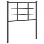 vidaXL Cabecero de metal negro 80 cm vidaXL Cabecero de metal negro 80 cm