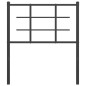 vidaXL Cabecero de metal negro 80 cm vidaXL Cabecero de metal negro 80 cm