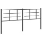 vidaXL Cabecero de metal negro 180 cm vidaXL Cabecero de metal negro 180 cm