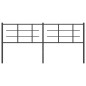 vidaXL Cabecero de metal negro 180 cm vidaXL Cabecero de metal negro 180 cm