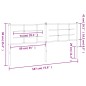 vidaXL Cabecero de metal negro 180 cm vidaXL Cabecero de metal negro 180 cm