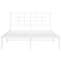 vidaXL Estructura de cama con cabecero metal blanca 140x200 cm